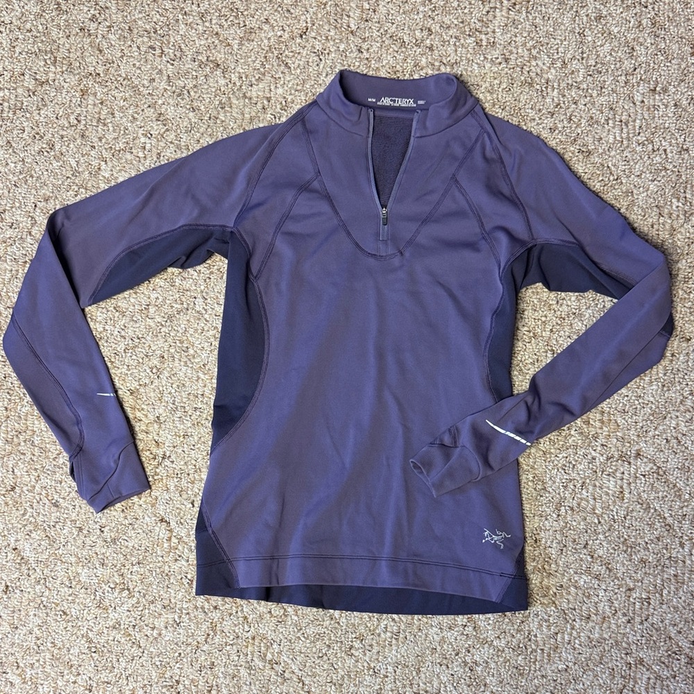 Arc'teryx Deep Purple Half-Zip Long Sleeve